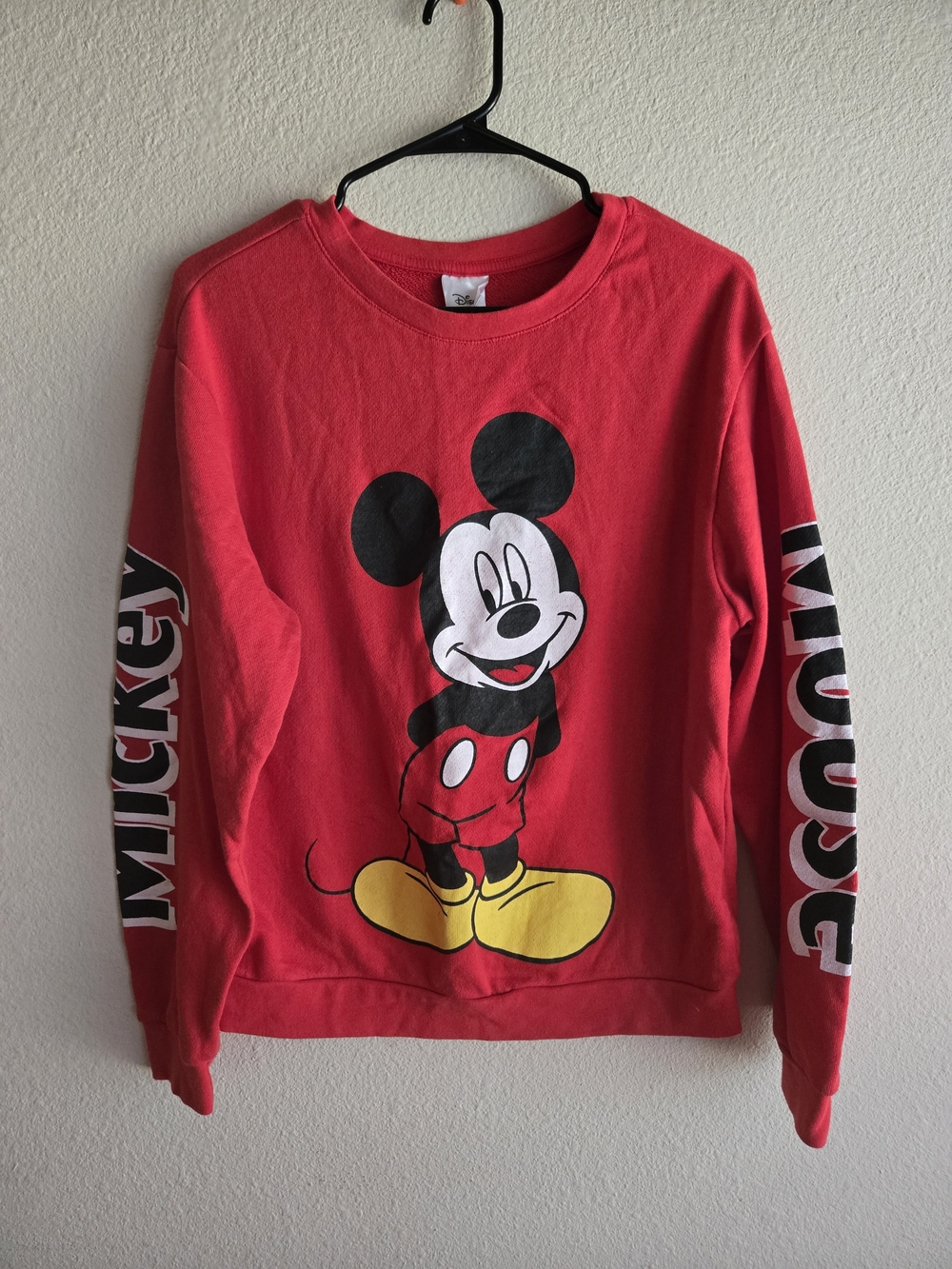 Disney Red Mickey Mouse Graphic Sweatshirt